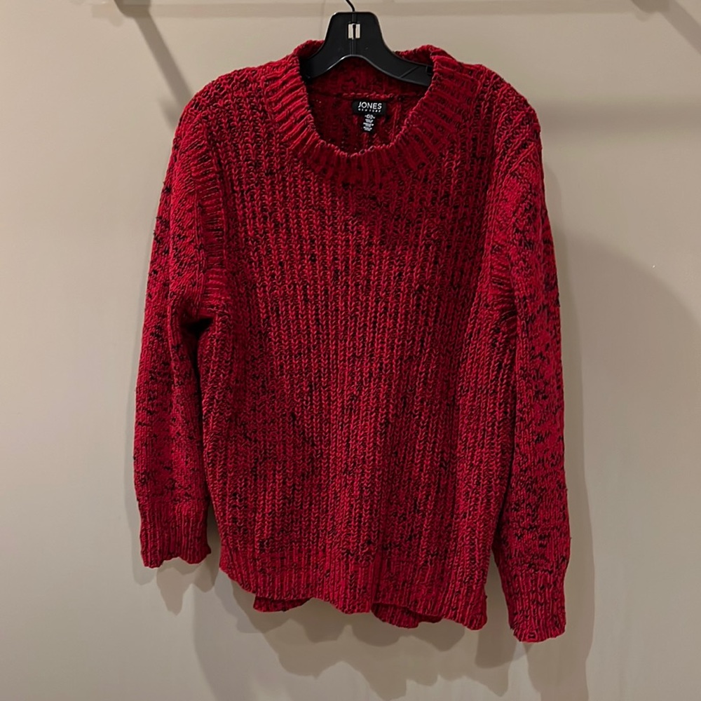 NWOT - Jones New York XL Red and Black Legging Sweater